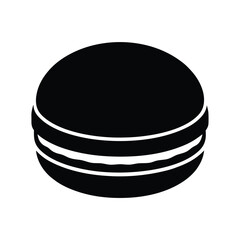 macaron on white background