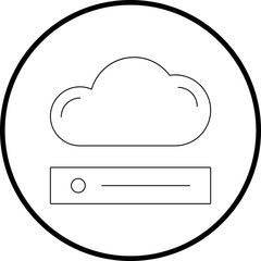 Cloud icon single vector illustration