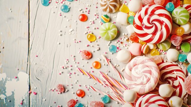 Travel Back in Time with Our Exquisite Vintage - Style Candy and Dessert Backgrounds! Indulge in the nostalgia of yesteryears with these beautifully crafted backdrops that blend the charm of old - fas