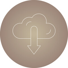 Download icon single vector illustration