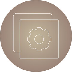 Setting icon single vector illustration