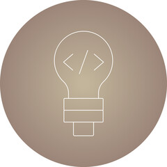 Bulb icon single vector illustration