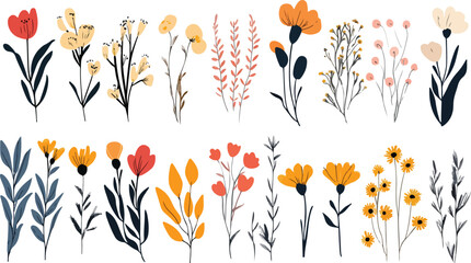  watercolor floral package collection. Use by fabric, fashion, wedding invitation, template, poster, romance, greeting, 