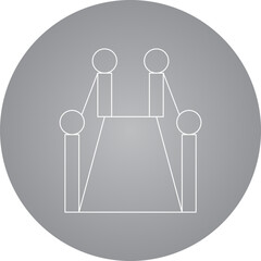 Path icon single vector illustration