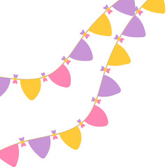 Party Flag Bowties Hanging