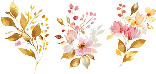 Close up background flowers element