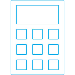 Calculator icon single vector illustration
