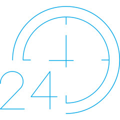 Clock icon single vector illustration