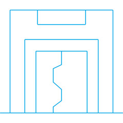 Elevator icon single vector illustration