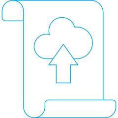 Upload icon single vector illustration