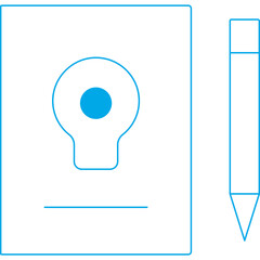 Book icon single vector illustration