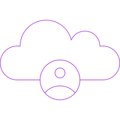 Cloud icon single vector illustration