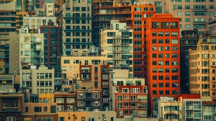 Obraz premium Urban cell tower blending into a cityscape