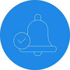 Bell icon single vector illustration