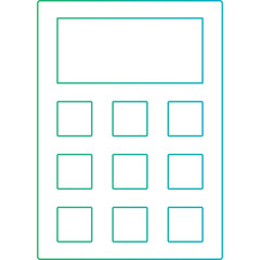 Calculator icon single vector illustration