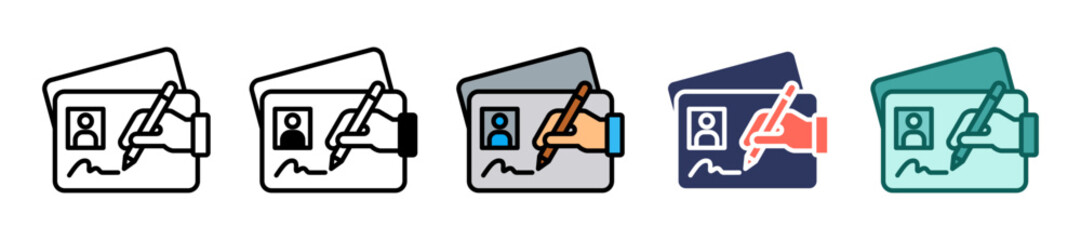 Postcard multiple icon