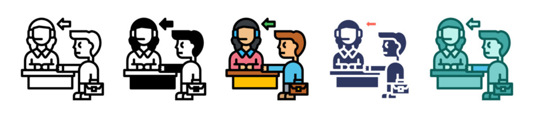 Check-In multiple icon