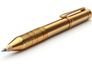 Gold pen with pencil tip