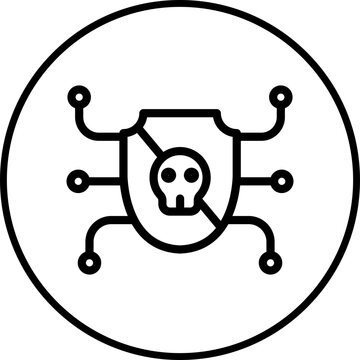 VPN icon single vector illustration