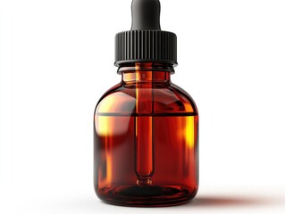 Amber glass dropper bottle