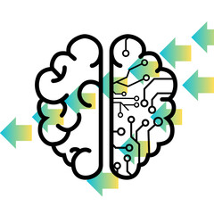 This is a design with gradient  shapes 