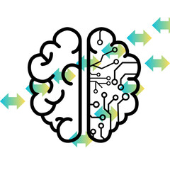 This is a design with gradient  shapes 