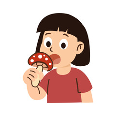 poisonous mushroom symptom. human eat poisonous mushroom.