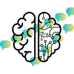 This is a design with gradient  shapes 