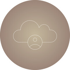 Cloud icon single vector illustration