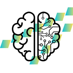 This is a design with gradient  shapes 