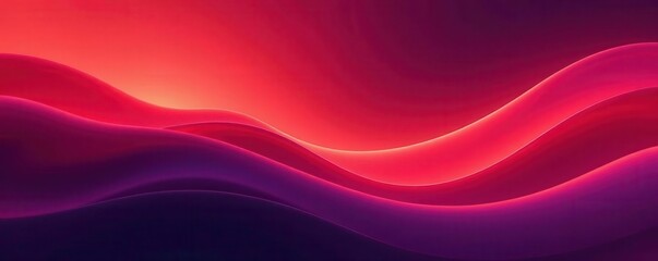 Fototapeta premium Abstract swirling lines, red-orange-purple gradient, radiant glow , flow, nebula
