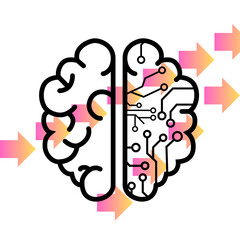 This is a design with gradient  shapes 