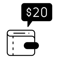 Fototapeta premium wallet-balance icon