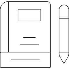 Book icon single vector illustration