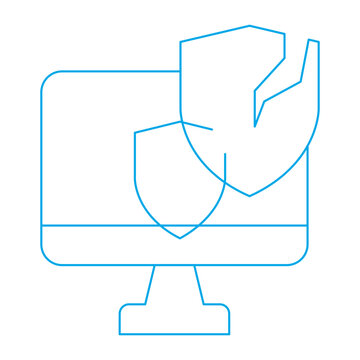 Unprotected icon single vector illustration