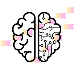 This is a design with gradient  shapes 