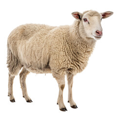 Fototapeta premium Sheep isolated on a transparent background