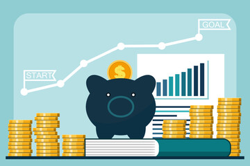 finance investment vector graphics