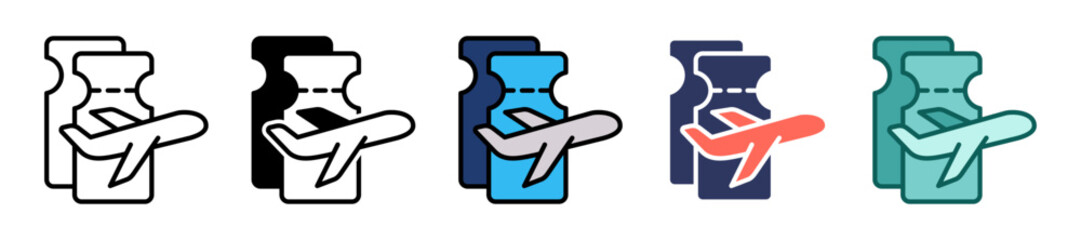 Boarding Pass multiple icon