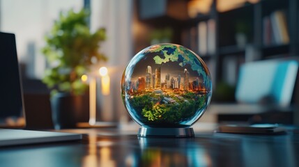 A corporate report highlighting ESG (Environmental, Social, Governance) practices