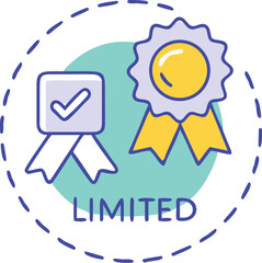 Limited edition icon vector