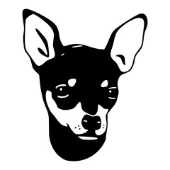 puppy portrait clipart
