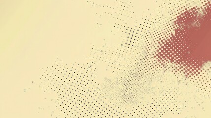 Abstract blend of soft colors and dots