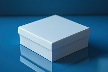 Light blue square gift box