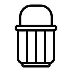 bucket line icon