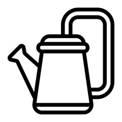watering can line icon