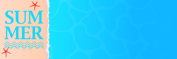 Banner design with a summer theme