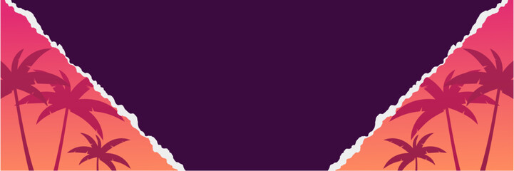Banner design with a summer theme