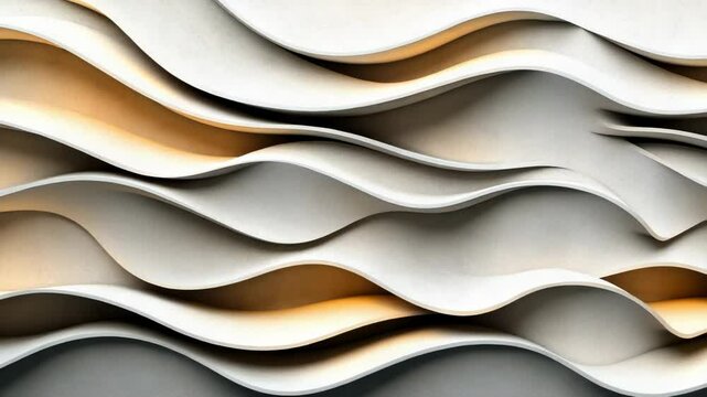 Abstract white wavy background