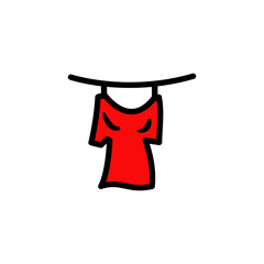 Clothing laundry service logo design